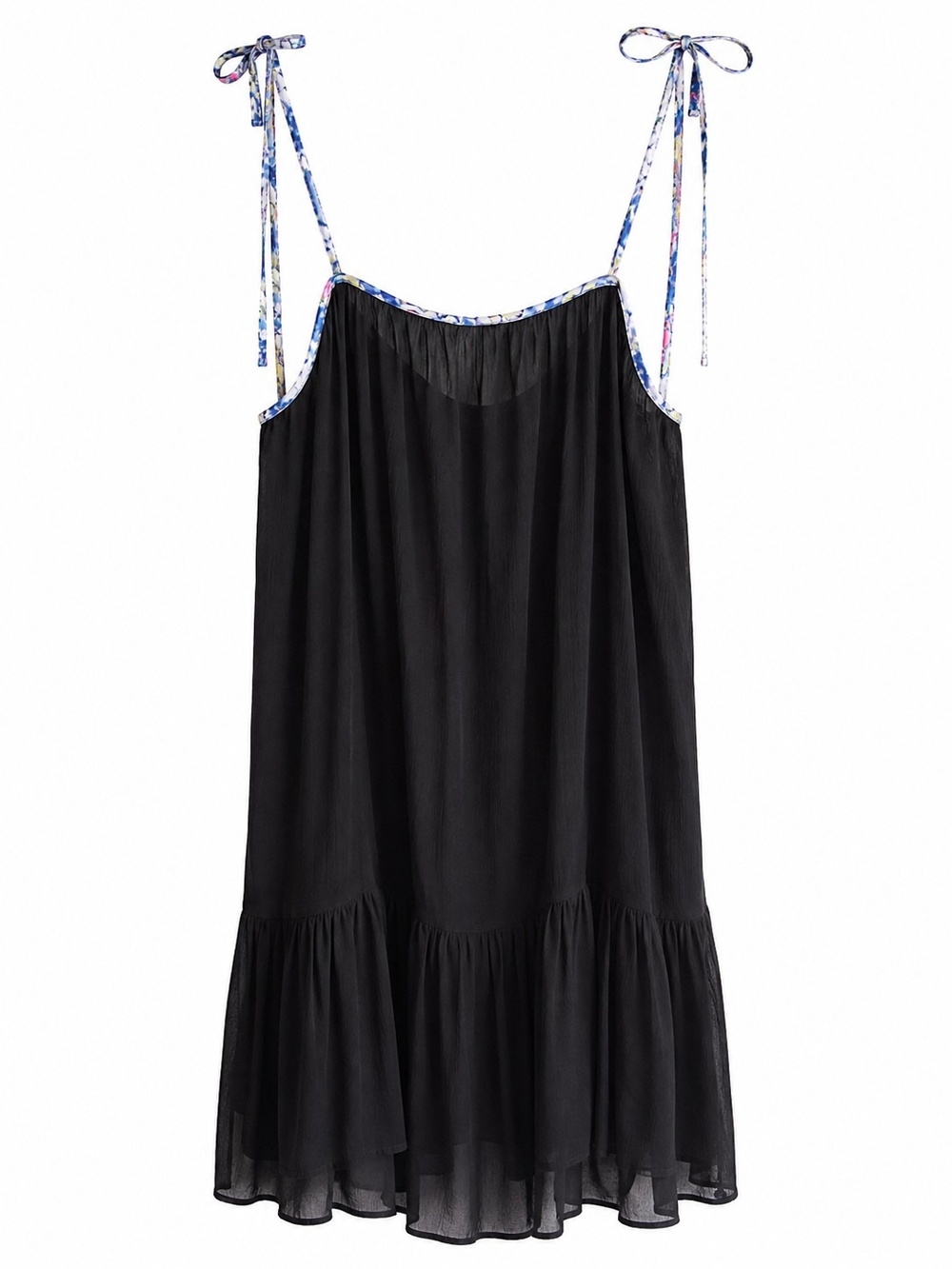 Free People Intimately Bali Sweet Nothing Mini Slip Dress Black XL Boho FP - Picture 6 of 12
